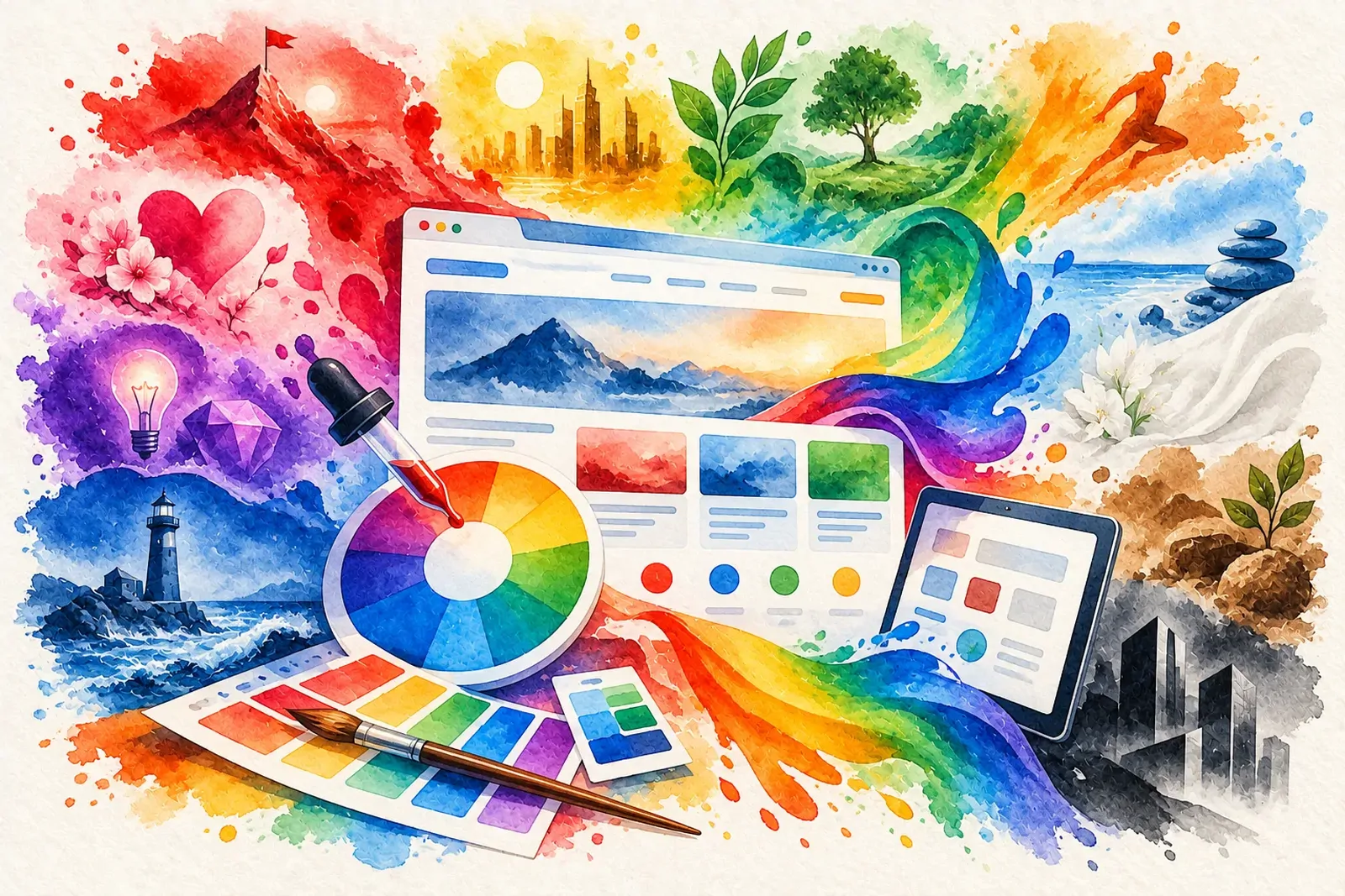 Web Sayfası için Renklerin Mesajı - İnvilon Blog