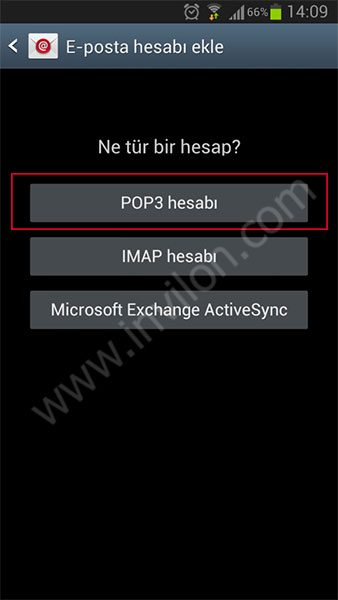 android mail kurulumu