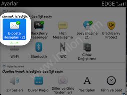 blackberry mail kurulumu