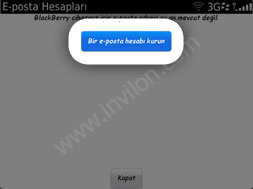 blackberry mail kurulumu
