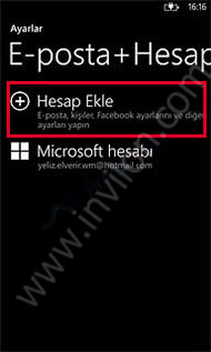 windows phone mail kurulumu