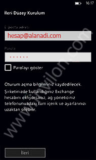 windows phone mail kurulumu